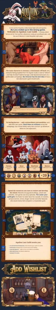 Aquilon: Lust Guild screenshot 5 - free adult game
