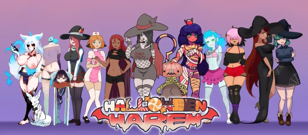 Halloween Harem screenshot 7 - free adult game