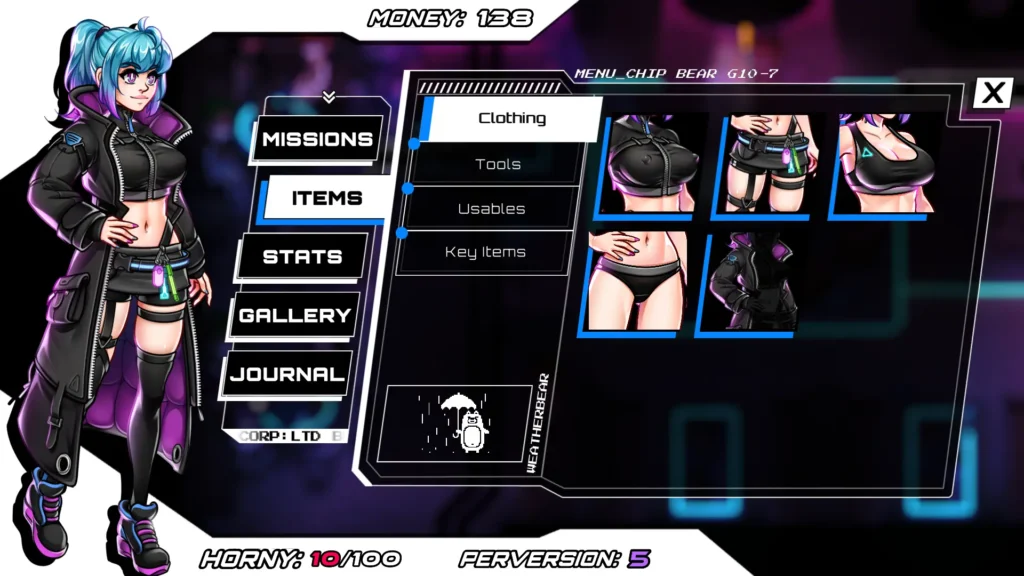 Third Crisis Neon Nights screenshot 2 - free adult game